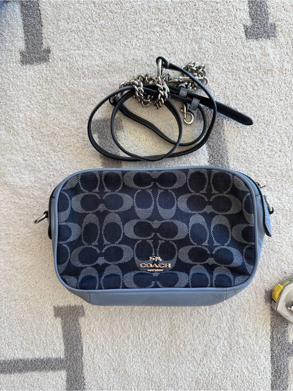 Vintage Coach denim crossbody